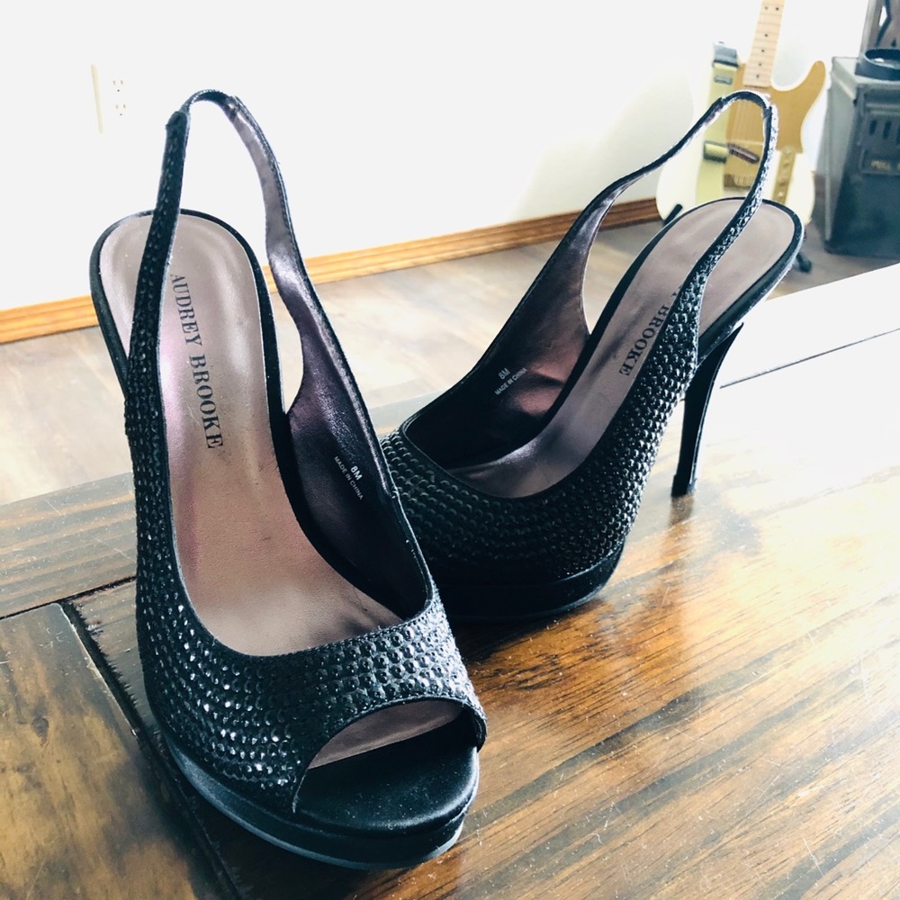 Audrey Brooke Sequined Heels